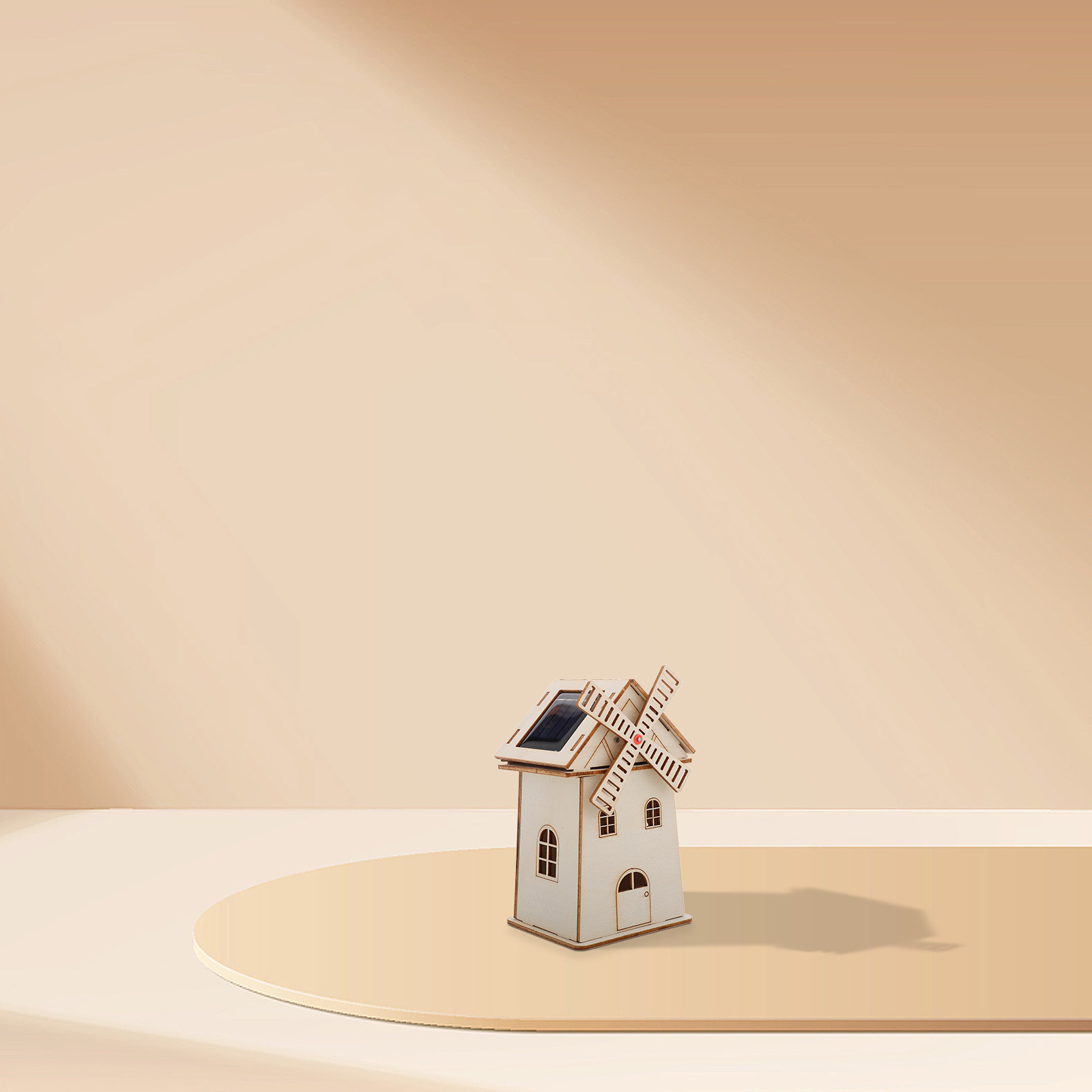 Wooden Solar Powered Windmill  - مراجعة Renewable Energy For Kids وسعره