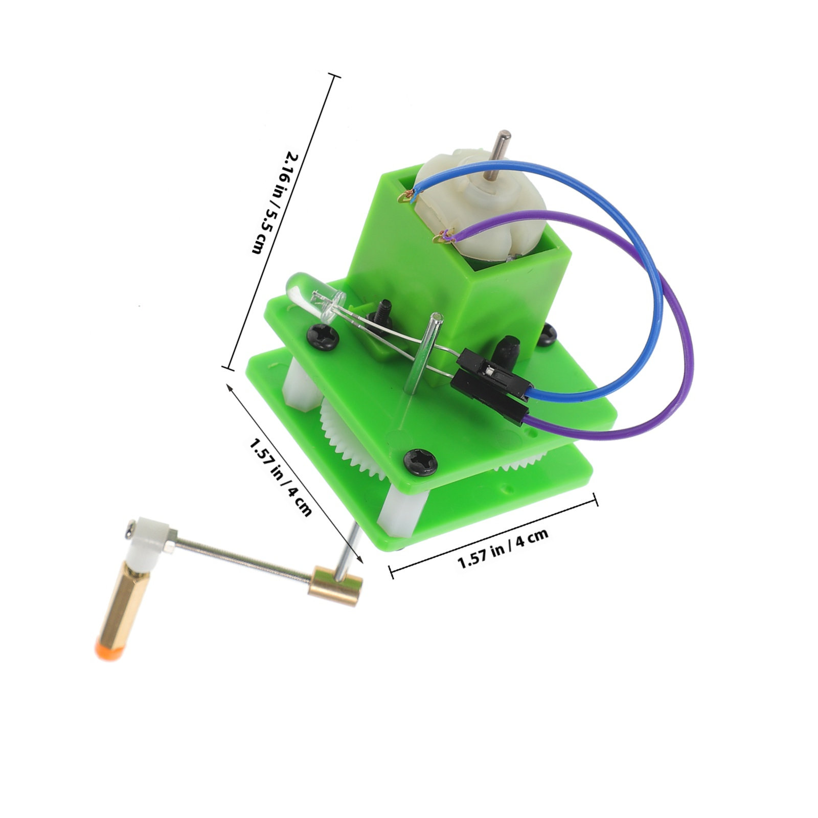 Hand-Cranked Generator DIY Sci - مراجعة Renewable Energy For Kids وسعره