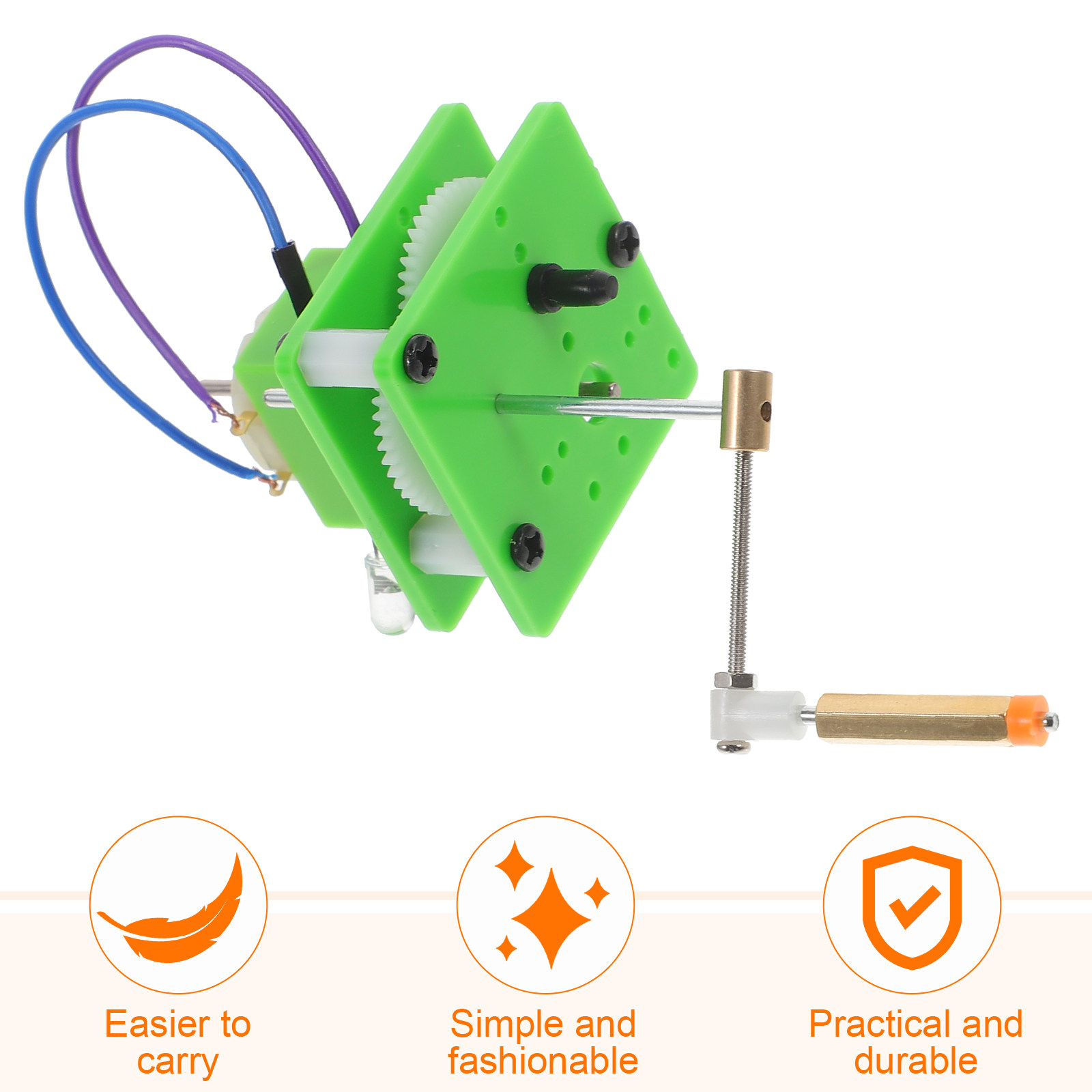 Hand-Cranked Generator DIY Sci - مراجعة Renewable Energy For Kids وسعره