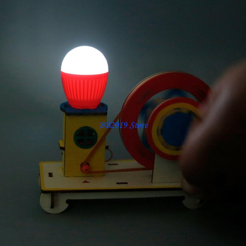 Q0KB Creative Wooden Hand Cran - مراجعة Renewable Energy For Kids وسعره